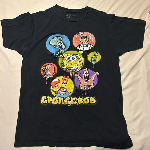 SpongeBob Graphic Tee | Vintage Style Nickelodeon Shirt | Size M - Picture 1 of 6